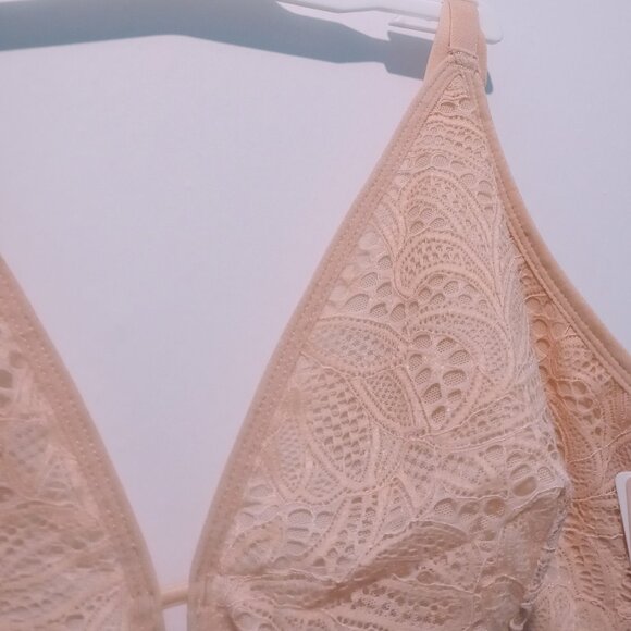 2x ALL YOU LIVELY Women's Bra Bralette Lace Peach | 272/ADR35 | Size 3 - Picture 4 of 9
